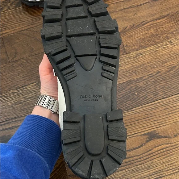 Rag and Bone Women's Cream Lace-Up Boots - Picture 6 of 7